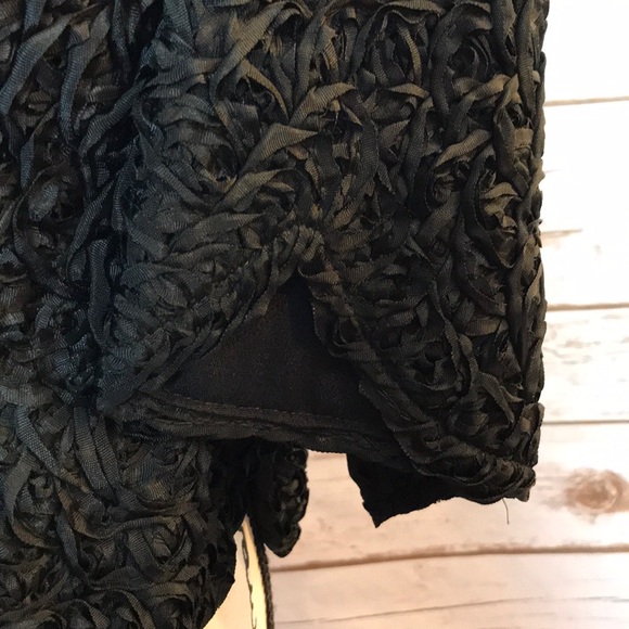 Vintage 1940s Black Dress Coat with Mink Collar - Picture 7 of 7